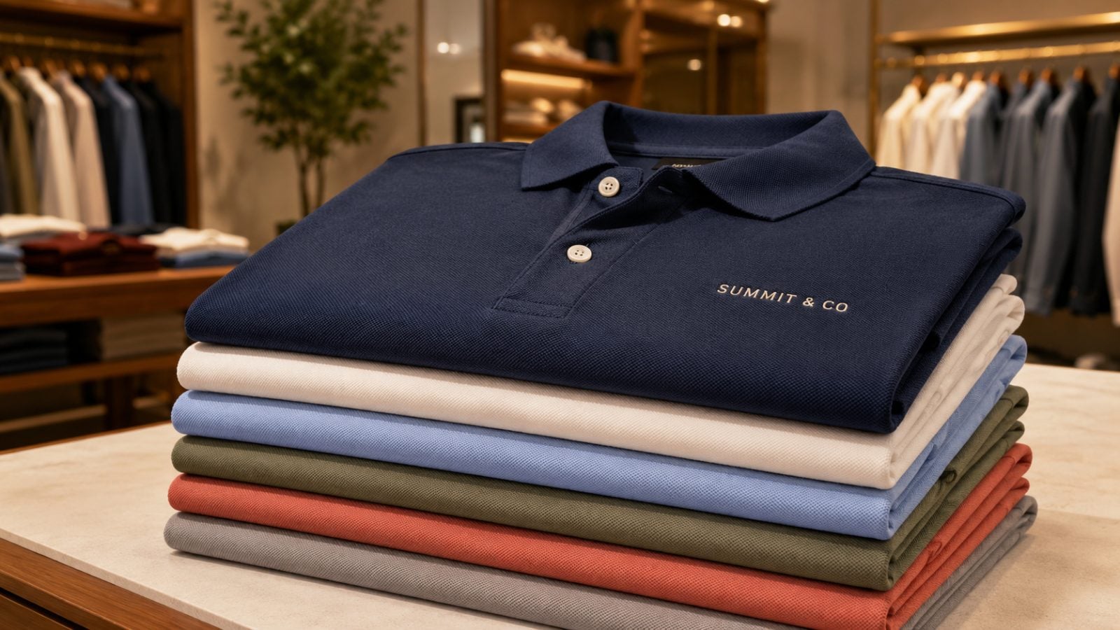 Custom printed polo shirts with logo