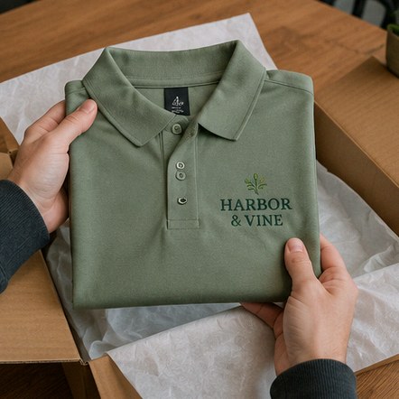  - custom polo shirts for trade show booth teams