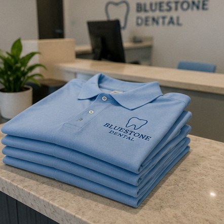  - custom polo shirts for trade show booth teams