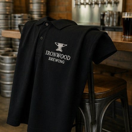 Polo shirts with logo printing